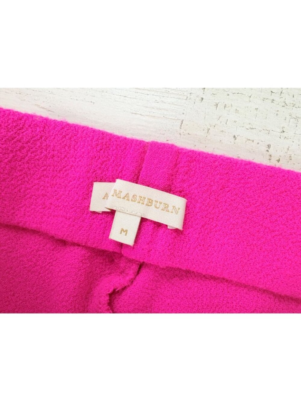 Ann Mashburn Sz S M Faye Flare Cropped Pants Womens Pink Wool - Picture 3 of 16